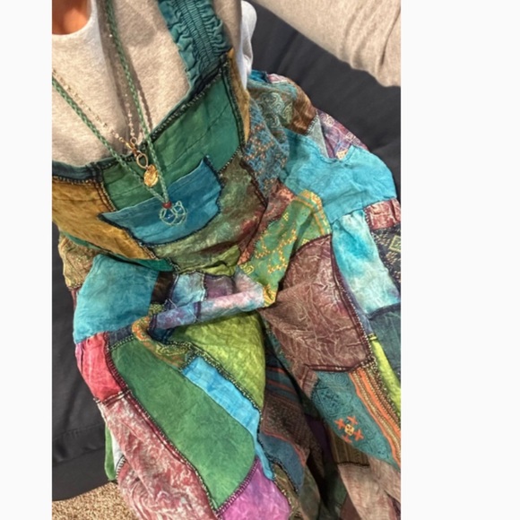 Patchwork overalls by Rahabe Rope NWOT - Picture 15 of 16